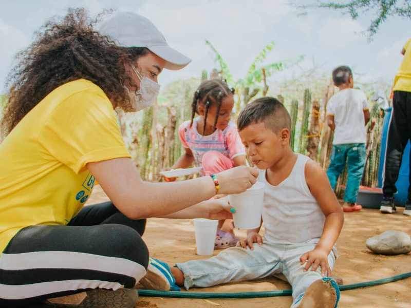 Actividad comunitaria de la Fundación El Cielo Gobierna